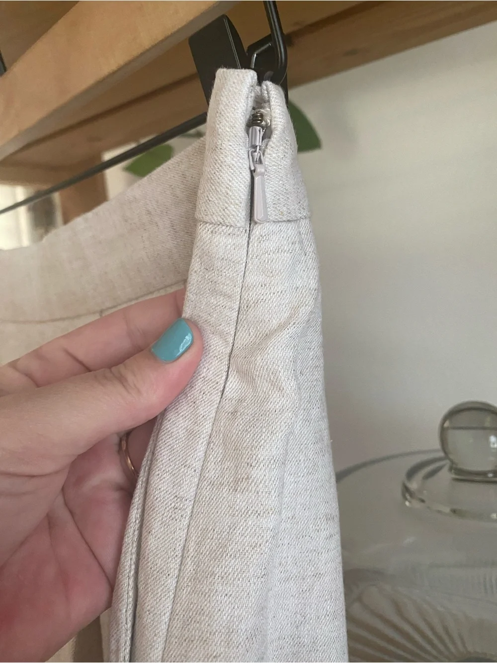 Banana Republic Cream Linen Blend Cropped Bustier Top Palazzo Pants Outfit 4